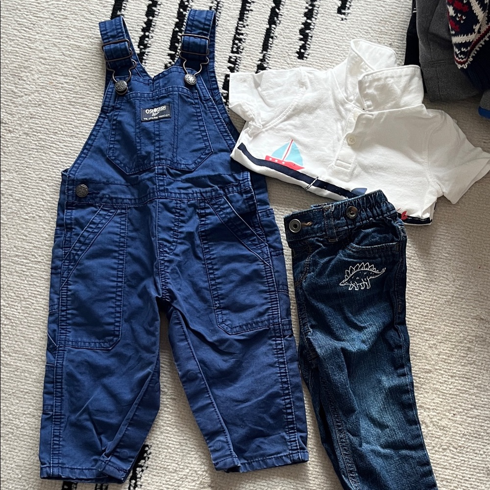 OshKosh B'gosh Navy Overalls 9 months